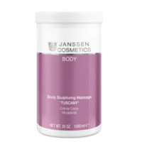 Janssen Cosmetics Body Body Sculpturing Massage Tuscany - Структурирующий массажный крем Таскани с эфирным маслом апельсина, Q-10 и маслом манго 1000 мл Janssen Cosmetics Body Body Sculpturing Massage Tuscany - Структурирующий массажный крем Таскани с эфирным маслом апельсина, Q-10 и маслом манго 1000 млМассажные крема для тела<br>Скульптурирующий массажный крем Таскании не только идеальное средство для выполнения продолжительного массажа тела, но и препарат, восстанавливающий увлажняющий потенциал кожи, ее рН–баланс. Крем стимулирует микроциркуляцию, вывод шлаков и токсинов, успокаивает и смягчает кожу, укрепляет кожную ткань, питает и насыщает витаминами антиоксидантами, предотвращает возрастные изменения, улучшает клеточный метаболизм. Благодаря ароматерапевтическому эффекту гармонизирует состояние клиента, снимает напряженность и стресс.<br>