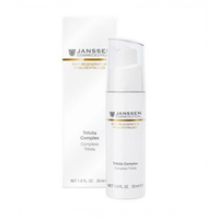 Janssen Opus Belle Anti-Age Trifolia Complex - Концентрат с фитоэстрогенами интенсивного омолаживающего действия 30 мл Janssen Opus Belle Anti-Age Trifolia Complex - Концентрат с фитоэстрогенами интенсивного омолаживающего действия 30 млСредства для ухода за лицом<br>Концентрат для активного салонного и домашнего ухода. Выравнивает эстрогенный баланс на уровне дермального матрикса, предотвращает возрастные изменения. Обладает исключительным антиоксидантным потенциалом, защищает коллаген от разрушения, способствует сохранению структуры качественного коллагена, препятствуя сшивкам коллагена с сахарами, снимает микровоспаления кожи, регулирует выделение сального секрета, повышает иммунитет кожи, ее защитные свойства: улучшает текстуру, эластичность кожи, восстанавливает эпидермальный барьер, сохраняя влагу в коже.Применение: В течение 28 дней без перерыва наносите небольшое количество концентрата Trifolia Complex на очищенное лицо до полного впитывания. Через несколько минут наносите сверху крем, соответствующий времени суток.В салоне применять согласно регламенту процедуры.Активные компоненты: Фитогормоны красного клевера, масло макадамии.Объем: 30 мл<br>