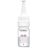 Goldwell Dualsenses Color Lock Serum – Сыворотка для сохранения цвета для нормальных и тонких волос 12х18 мл Goldwell Dualsenses Color Lock Serum – Сыворотка для сохранения цвета для нормальных и тонких волос 12х18 млСредства для защиты волос<br>Сыворотка для тонких и нормальных окрашенных волос содержит комплекс microPROtec и технологию Luminescine. Мгновенно фиксирует цвет и усиливает его сияние. Обеспечивает невесомый уход, облегчает расчесывание и сохраняет яркость цвета, продлевая стойкость оттенка до 22 раз мытья волос.Способ применения: активировать сыворотку, хорошо встряхнуть и нанести на влажные или подсушенные полотенцем волосы. Не смывать.<br>