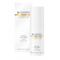 Janssen Opus Belle Anti-Age Bi-Care Eye Cream - Регенерирующий крем для век 15 мл Janssen Opus Belle Anti-Age Bi-Care Eye Cream - Регенерирующий крем для век 15 млКрема для лица<br>Крем способствует стабилизации стенок сосудов и помогает предотвратить хрупкость сосудов и уменьшить темные круги под глазами. Крем питает и увлажняет кожу, уменьшает выраженность морщин, стимулирует регенера-ционные процессы, увеличивает эластичность, является прочной основой под макияж.Применение: Деликатными похлопывающими движениями наносите небольшое количество Bi-Care Eye Cream на чистую кожу вокруг глаз утром и/или вечером. Прекрасно подходит в качестве основы под макияж глаз.В салоне использовать как массажный крем для работы в области глаз, как крем для век под альгинатную маску и как финальный.<br>
