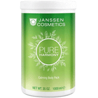 Janssen Spa World Calming Body Pack - Антивозрастное кремовое обертывание с экстрактом белого чая 1000 мл Janssen Spa World Calming Body Pack - Антивозрастное кремовое обертывание с экстрактом белого чая 1000 млУход для тела<br>Janssen Cosmetics Pure Harmony Calming Body Pack - Антивозрастное кремовое обертывание с экстрактом белого чая.<br>Готовое к применению кремовое обертывание очищает и омолаживает, снимает раздражение и укрепляет кожу тела, приятный тонизирующий аромат способствует полной релаксации и восстановлению сил.<br>Экстракт белого чая в составе средства увлажняет и укрепляет кожу, защищает ее от воздействия свободных радикалов, повышает упругость и эластичность кожи, придает изящество контурам тела.<br><br><br>Применение<br><br>Нанести обертывание на кожу всего тела и оставить на 30 минут. Остатки продукта вмассировать или удалить с помощью компресса.<br>