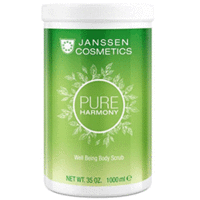 Janssen Spa World Well Being Body Scrub - Тонизирующий скраб для тела с экстрактом белого чая 1000 мл Janssen Spa World Well Being Body Scrub - Тонизирующий скраб для тела с экстрактом белого чая 1000 млСредства для душа<br>Janssen Cosmetics Pure Harmony Well Being Body Scrub - Тонизирующий скраб с экстрактом белого чая.<br>Скраб великолепно эксфолиирует, ревитализует и омолаживает кожу.<br>Листья чая, в составе средства стимулируют кровообращение, нейтрализуют свободные радикалы, тонизируют, очищают, разглаживают и смягчают кожу, наделяют ее шелковистой мягкостью и гладкостью. Средство оставляет на коже тонкий чувственный аромат.<br>