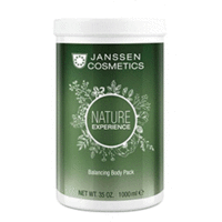 Janssen Spa World Balancing Body Pack - Кремовое детокс-обертывание торф1000 мл Janssen Spa World Balancing Body Pack - Кремовое детокс-обертывание торф1000 млУход для тела<br>Janssen Cosmetics Body Balancing Body Pack - Кремовое детокс-обертывание ТОРФ Стимулирует метаболизм кожи, обладает омолаживающим действием, смягчает и успокаивает Комфортное в применении, насыщенное кремовое обертывание для всего тела с торфяным экстрактом и маслом семян черники обладает очищающим и мягко стимулирующим действием, ревитализирует, увлажняет и разглаживает кожу, выравнивая ее тон. Обладает антиоксидантным и anti-age действием. Снимает раздражение. Кремовое обертывание нежной текстуры с очищающими и тонизирующими свойствами подходит даже для чувствительной кожи. Легко наносится, интенсивно увлажняет, придавая коже шелковистую мягкость. Стимулирует метаболизм кожи, обладает омолаживающим действием, смягчает и успокаивает, понижает проницаемость капилляров, проявляет антибактериальное действие. Очищает и мягко восстанавливает кожу. Эффективно увлажняет. Разглаживает кожу. Обладает приятным ароматом.<br>Состав: Экстракт торфа: ценный натуральный ингредиент, который состоит из гумифицированных растительных остатков, богатых гуминовой кислотой; заряжает энергией и очищает кожу, выравнивает ее поверхность, разглаживает и оказывает лифтинг воздействие. Экстракт Бука: стимулирует метаболизм кожи, обладает омолаживающим действием, смягчает и успокаивает, понижает проницаемость капилляров, проявляет антибактериальное действие. Масло семян черники: богато насыщенными жирными кислотами и антиоксидантами, разглаживает, укрепляет кожу и придает ей мягкость. Бисаболол: обладает противовоспалительным, разглаживающим и успокаивающим действием, снимает покраснение и зуд. Аллантоин: поддерживает естественные процессы регенерации, смягчает, успокаивает кожу, усиливает ее защитную функцию, помогает поддерживать оптимальный уровень увлажнения.<br>Применение: 100-200 гр распределить по телу руками или кистью. Оберните клиента в пленку и накройте одеялом для прогревания.Оставьте на 20-30 мин. Снимите пленку, остатки смойте под душем без мыла или снимите влажными полотенцами.<br>