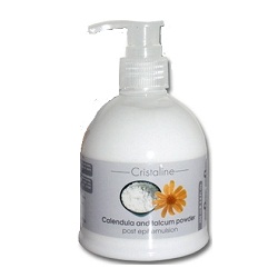 Cristaline Post Epil Emulsion Calendula and talcum powder - Эмульсия последепиляционная с тальком 250 мл