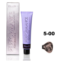 Ollin Performance Permanent Color Cream - Перманентная крем-краска для волос 5/00 светлый шатен глубокий 60 мл