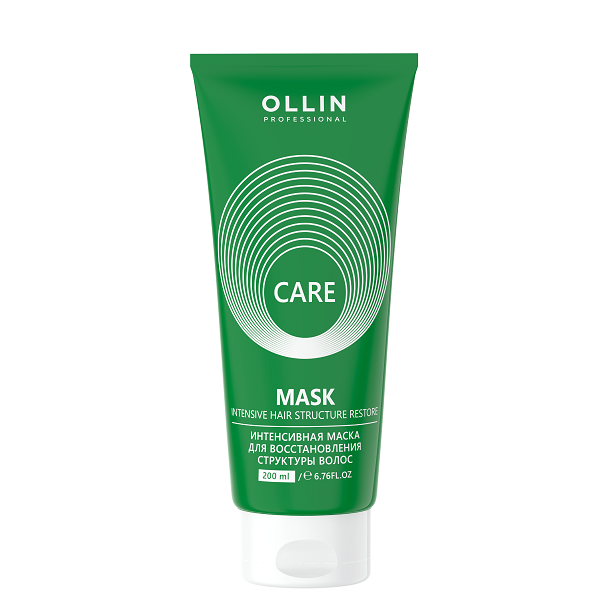 Ollin Care Restore Intensive Mask - Интенсивная маска для восстановления структуры волос 200 мл