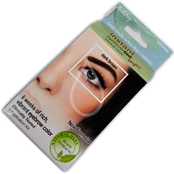 Godefroy Eyebrow Tint Dark Brown - Краска-Хна в 4 капсулах для бровей Темно-Коричневая