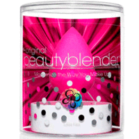 Beautyblender Original, Blendercleanser Solid Mini - Спонж розовый, мини мыло для очистки 