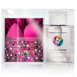 BeautyBlender The Original Double Sponge And Blendercleanser - Набор из 2-х розовых спонжей , очищающий гель 150 мл