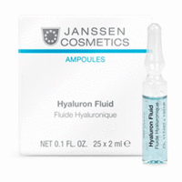 Janssen Cosmetics Skin Excel Glass Ampoules Hyaluron Fluid - Ультраувлажняющая сыворотка с гиалуроновой кислотой 25*2 мл