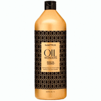 Matrix Oil Wonders Shampoo - Легкий шампунь с микро-каплями Марокканского арганового масла 1 л