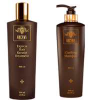 Greymy Express Keratin Treatment +Clarifying Shampoo - Экспресс кератиновый крем для разглаживания+Очищающий шампунь 500 мл*800 мл