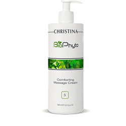 Christina Bio Phyto Comforting Massage Cream - Успокаивающий массажный крем (шаг 5) 500мл