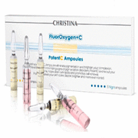 Christina Fluoroxygen + CPotentC Ampoules – Ампулы Fluoroxygen + CPotentC (в упаковке 5 дневных и 5 ночных Ампул) 10 шт