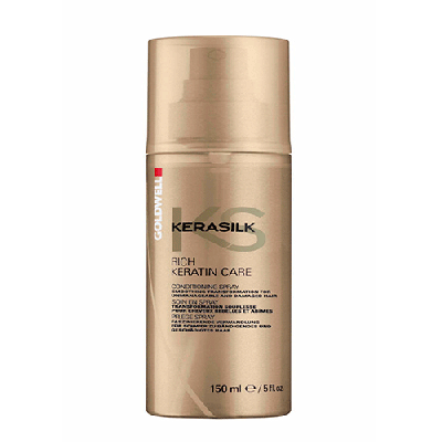 Goldwell Kerasilk Rich Keratin Care Conditioning Spray - Кондиционирующий спрей для гладкости непослушных волос 150 мл