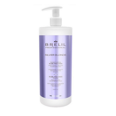 Brelil Bio Traitement Blonde Sublimeches - Маска для светлых, мелированных и седых волос 1000 мл