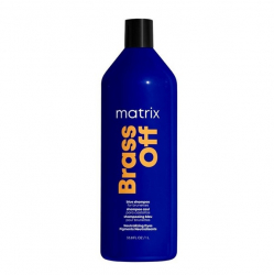 Matrix Total Results Color Obsessed Brass Off - Шампунь для нейтрализации желтизны у блондинок 5-8 уровней тона 1000 мл