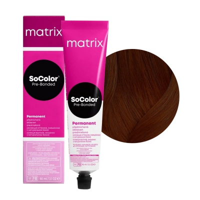 Matrix SoColor Pre-Bonded - Крем-краска для волос с бондером 6BR темный блондин коричнево-красный 90 мл