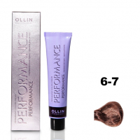 Ollin Performance Permanent Color Cream - Перманентная крем-краска для волос 6/7 темно-русый коричневый 60 мл
