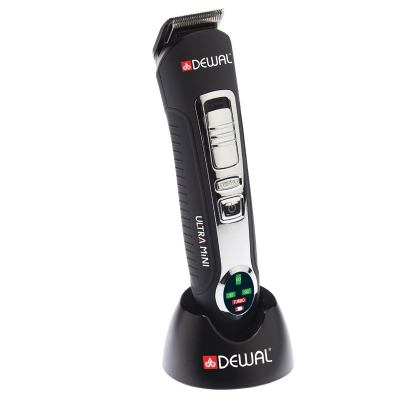 Dewal Ultra Mini 03-012 - Машинка для стрижки окантовочная, аккумулятор\сеть, 7000 об\мин, 2 ножа, 0.4-0.6 мм, 4 насадки