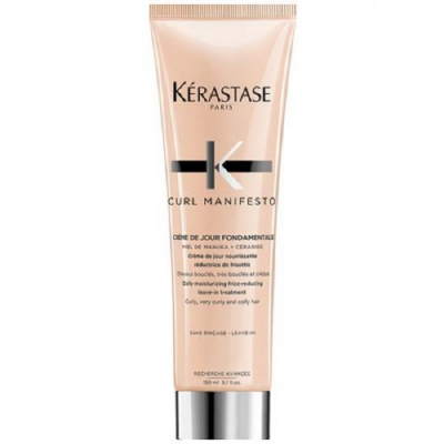 Kerastase Curl Manifesto Creme De Jour Fandamentale - Несмываемый термо-уход для вьющихся волос 150 мл