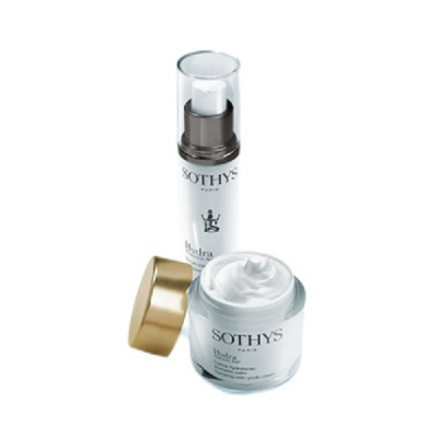 Sothys Hydra Hyaluronic Acid 4 Promo Box Velvet - Набор для лица (интенсивно увлажняющая сыворотка 50 мл, насыщенный крем 50 мл)