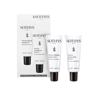 Sothys Eye Contour Line Promo Kit Eye Tightening Serum + Plumping Lip Serum - Промонабор (Сыворотка для лифтинга век 20 мл+ Сыворотка для увеличения объема губ 20 мл)