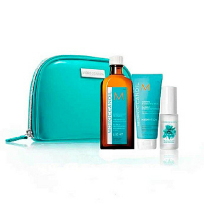 Moroccanoil 2023 Light - Весенний набор 2023 (парфюм. мист 30 мл + косметичка + маска 70 мл + масло 100 мл)