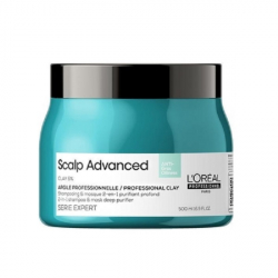 L'Oreal Professionnel Serie Expert Scalp Advanced - Шампунь-маска с глиной для глубокого очищения жирной кожи головы 500 мл