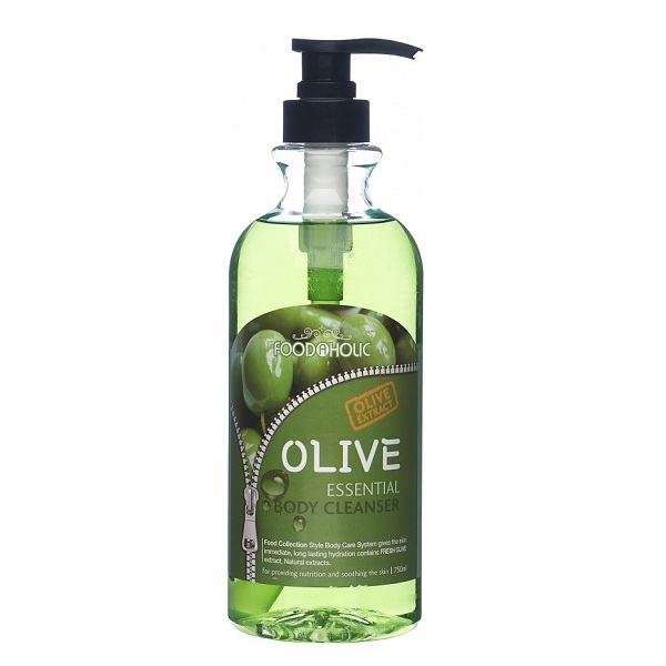 Foodaholic Essential Body Olive Cleanser - Гель для душа с экстрактом оливы 750 мл