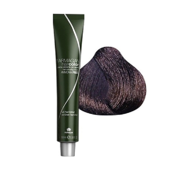 Farmagan Hair Color Ammonia Free - Безаммиачная краска для волос 4 каштан 100 мл