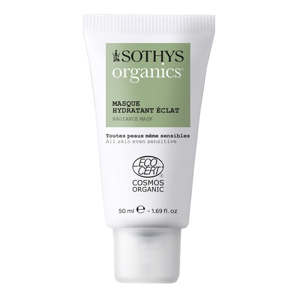 Sothys Organics Moisturizing radiance mask - Увлажняющая маска для лица придающая сияние 50 мл