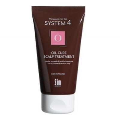 Sim System 4 Oil Cure Scalp Treatment O - Терапевтическая маска-пилинг для глубокого очищения кожи головы 75 мл