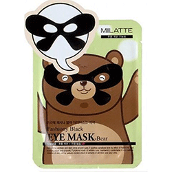 Milatte Fashiony Black Eye Mask Bear - Маска от морщин вокруг глаз (медведь) 10 г