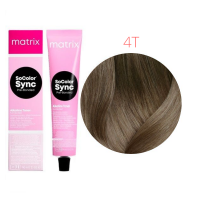Matrix Color Sync Pre-Bonded - Краска для волос 4T шатен титановый 90 мл