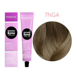 Matrix SoColor Sync Pre-Bonder Acidic Toner - Крем-краска кислотный тонер для волос с бондером 7NGA очень светлый блондин натуральный золотисто-пепельный 90 мл