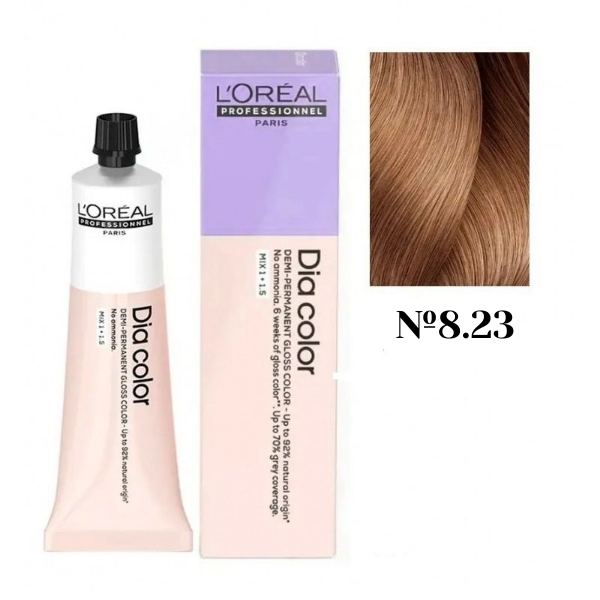 L'Oreal Professionel Dia Color 8.23 - Краситель-блеск демиперманентный 60 мл