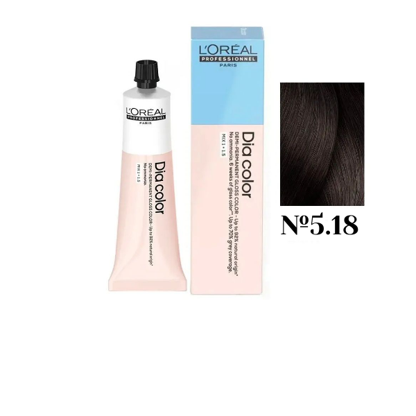 L'Oreal Professionel Dia Color 5.18 - Краситель-блеск демиперманентный 60 мл