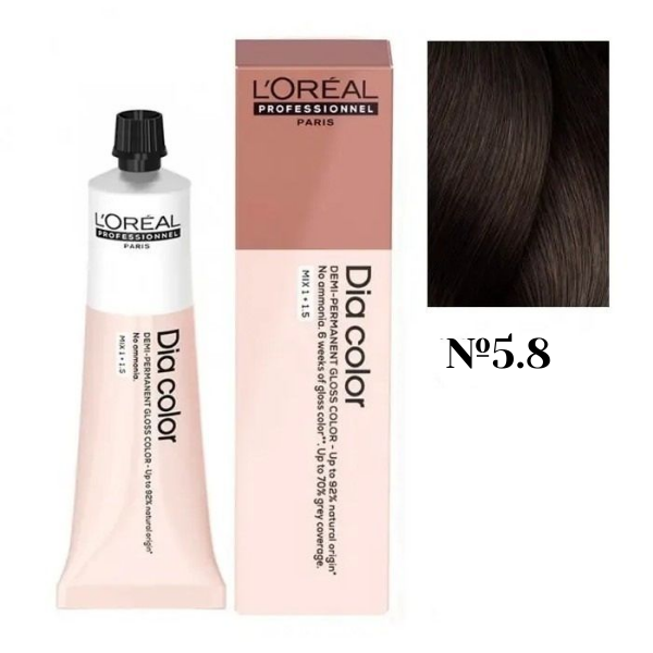 L'Oreal Professionel Dia Color 5.8 - Краситель-блеск демиперманентный 60 мл