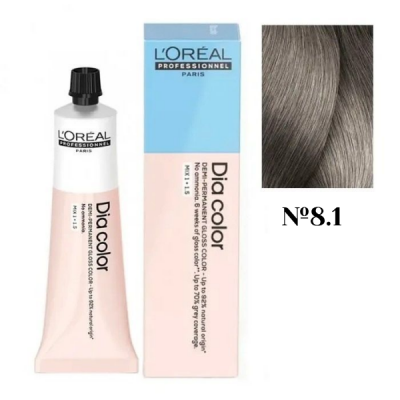 L'Oreal Professionel Dia Color 8.1 - Краситель-блеск демиперманентный 60 мл
