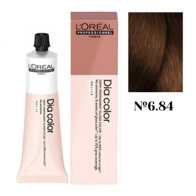 L'Oreal Professionel Dia Color 6.84 - Краситель-блеск демиперманентный 60 мл