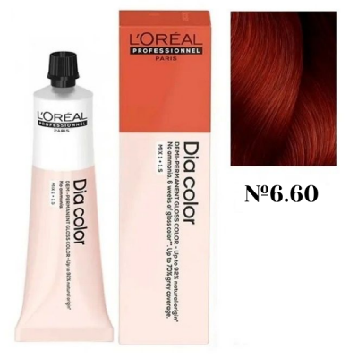 L'Oreal Professionel Dia Color 6.60 - Краситель-блеск демиперманентный 60 мл