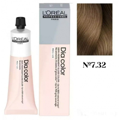 L'Oreal Professionel Dia Color 7.32 - Краситель-блеск демиперманентный 60 мл