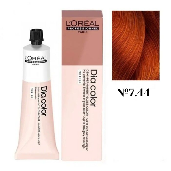 L'Oreal Professionel Dia Color 7.44 - Краситель-блеск демиперманентный 60 мл