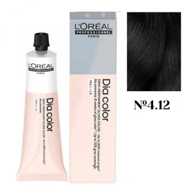 L'Oreal Professionel Dia Color 4.12 - Краситель-блеск демиперманентный 60 мл
