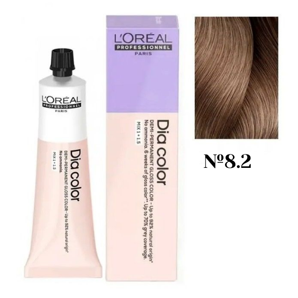 L'Oreal Professionel Dia Color 8.2 - Краситель-блеск демиперманентный 60 мл