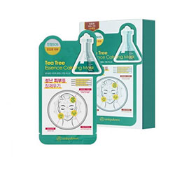 Mijin Cosmetics Uniquleen Tea Tree Essence Calming Mask - Маска для лица тканевая чайное дерево 26 г
