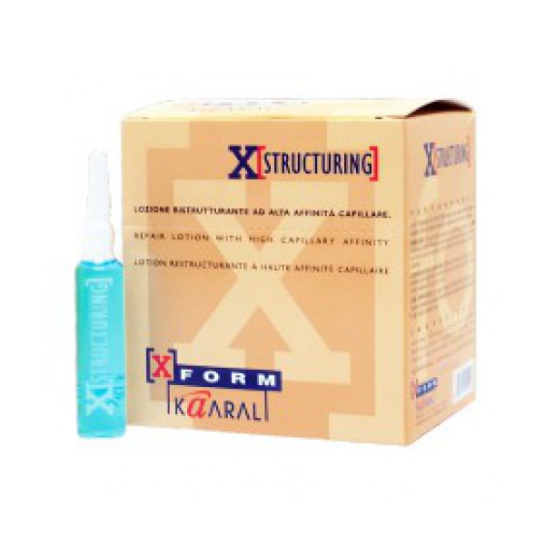 Kaaral Х-Structuring Repair Lotion - Восстанавливающий лосьон для поврежденных волос 12*10 мл