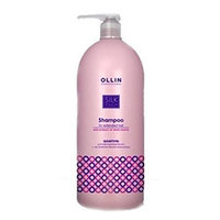 Ollin Silk Touch Shampoo For Extended Hair - Шампунь для нарощенных волос с маслом белого винограда 1000 мл