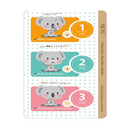 Mijin Cosmetics 3-Step Koala Nose Clear Solution - Набор от черных точек 7 г